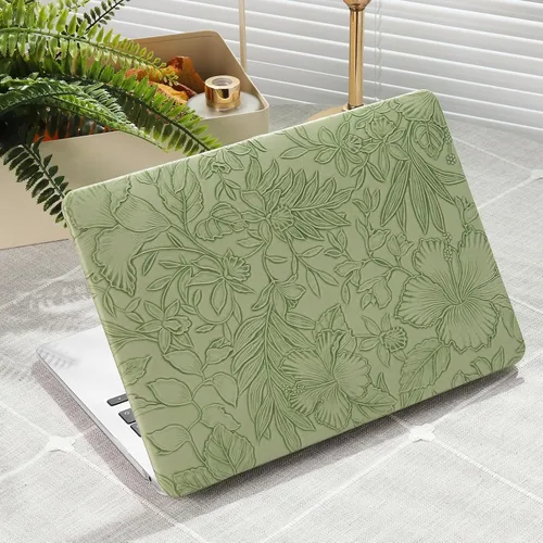 iCasso Funda para MacBook Air de 13 pulgadas 2017-2010 versión anterior modelo A1466 A1369, carcasa rígida de cuero retro para MacBook Air de 13