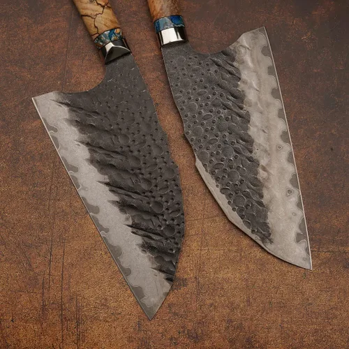 Miniatura 7 de Cuchillo de cocina chino de acero Skd11 forjado, cortador de mano profesional de 8.5 pulgadas, picador afilado de alta dureza, para carne y verduras