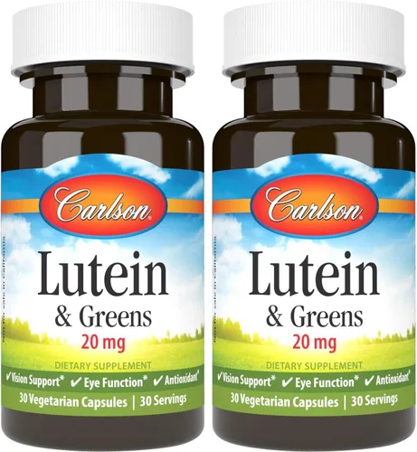 Miniatura 9 de Carlson - Luteína y verduras, 20 mg, soporte de la visión y función ocular, antioxidante, 30 cápsulas vegetarianas