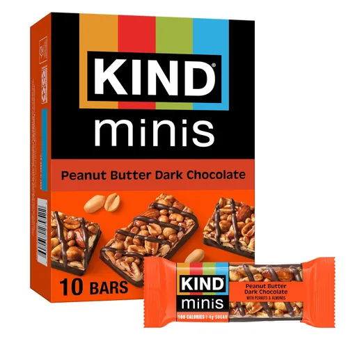 Miniatura 11 de KIND Minis, almendras y sal marina de caramelo, 0.7 onzas (paquete de 10)