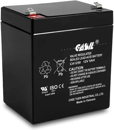 Miniatura 8 de Casil Batería de plomo-ácido sellada de 12 V 7.2 Ah – Reemplazo para Verizon FiOS PX12072-HG, batería de terminal F2 de 12 voltios y 7.2 amperios