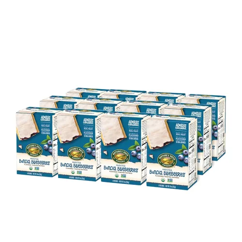 Miniatura 3 de Nature's Path Pasteles tostadores orgánicos, arándanos buncha helados, 72 unidades (paquete de 12, cajas de 11 onzas), hechos de arándanos reales