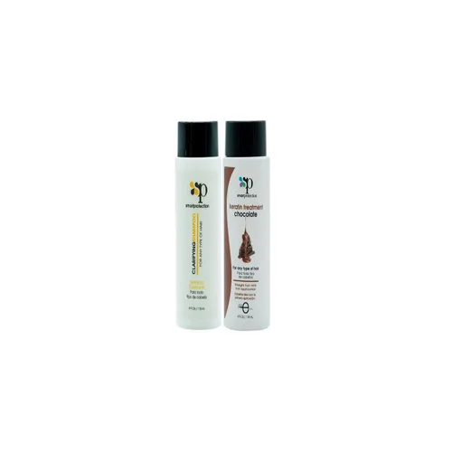 Miniatura 3 de Tratamiento de queratina de fuerza media con champú clarificante de 4 onzas por Smart Protection