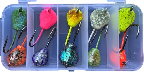 Miniatura 15 de Tautog Jig, Sheepshead Standup Style Jig, paquete de 2 ~ 5, tamaños de 1/2-2 onzas, recubrimiento en polvo premium y fabricado en los Estados Unidos