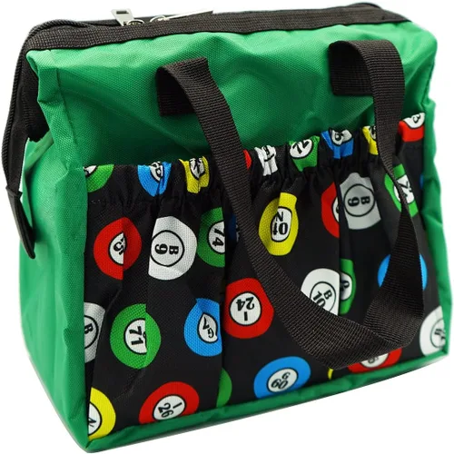 Yuanhe Bolsas de Bingo Dauber con 6 bolsillos, bolsa de bingo verde forro polar verde con licencia oficial de star wars silent one crew.