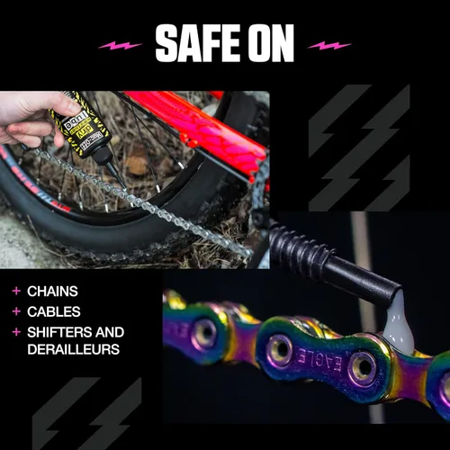 Miniatura 4 de Muc-Off Lubricante en seco para cadena de bicicleta Bio 50ml con fórmula a base de cera para cambios de marcha suaves Crea una capa protectora