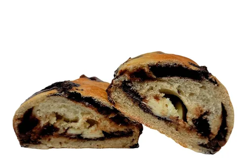 Frank and Sal Bakery: Nuestro famoso pan de chocolate recién horneado - 3 panes completamente cocidos - Caliente y sirva.
