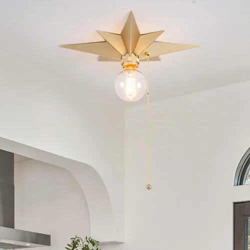 Miniatura 2 de VILUXY Lámpara de Techo Empotrada, Luminarias de Techo de Estrella Negra para Pasillo, Entrada, Sala de Estudio, Dormitorio