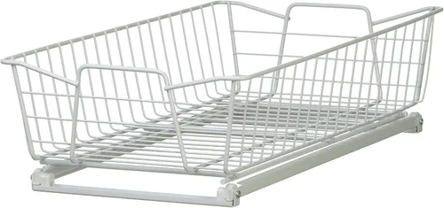 ClosetMaid Organizador de gabinete extraíble de 11 pulgadas, resistente, estantes de despensa deslizables para cocina, baño, color blanco