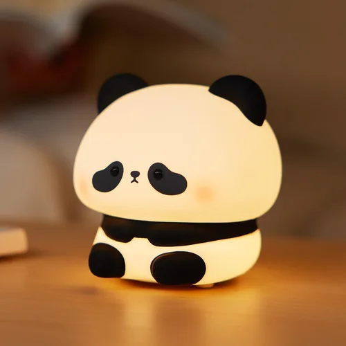 Miniatura 9 de VTIGER Luz Nocturna de Panda, Lámpara LED Esponjosa Linda, Luz Nocturna para Niños, Luz de Panda de Silicona, Luz Nocturna Atenuable para Dormitorio