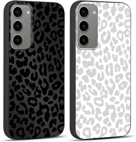 Miniatura 15 de 2 Pack Funda con lindo estampado de chita para Samsung Galaxy S22 Ultra 5G de 6.8", Fundas con patrón de leopardo de lujo, diseño de silicona suave