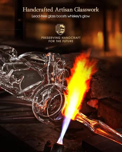 Miniatura 3 de Kollea Regalos de cumpleaños para hombres, papá, juego de decantador de whisky de motocicleta con 2 vasos, dispensador de licor para bar en casa