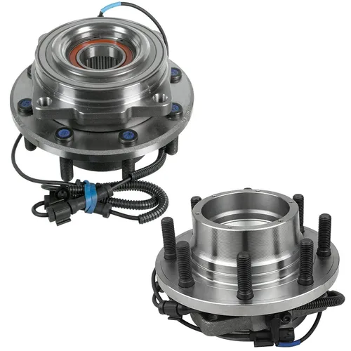 Miniatura 36 de Detroit Axle - 2 Cubos de Cojinetes de Rueda Delantera para Dodge Ram 1500 2009-2011, Conjunto de Cojinetes de Rueda y Cubos 2010, Par de Cubos