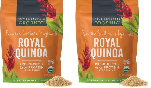 Miniatura 9 de Viva Naturals Quinoa orgánica, 4 libras – Grano entero prelavado, proteína vegetal, USDA orgánico, sin gluten, sin OMG, vegano, sustituto de arroz