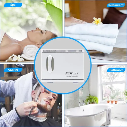 Miniatura 5 de Calentador de toallas calientes para salón de belleza, baño, gabinete de toallas calientes 2 en 1, personal, 8L de capacidad pequeña, calentadores