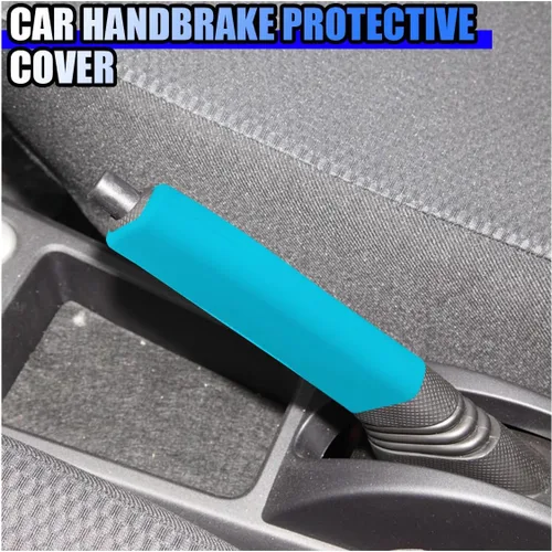 Miniatura 5 de Juego de 3 fundas de silicona antideslizantes para volante de automóvil, freno de mano y palanca de cambios, protector universal de decoración