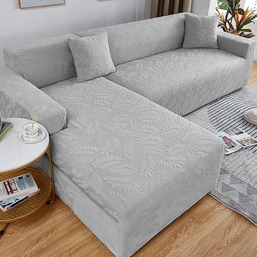Miniatura 11 de Fundas de sofá modular, funda de sofá jacquard elástica para sofá en forma de L, suave, antideslizante, resistente al desgaste, protector de muebles