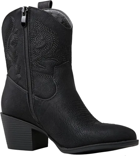 Miniatura 3 de GLOBALWIN Women's The Western Wear Fashion Cowboy Cowgirl Free Birds Country Concert Disco Outfits Low Heel Walking Boots For Ladies