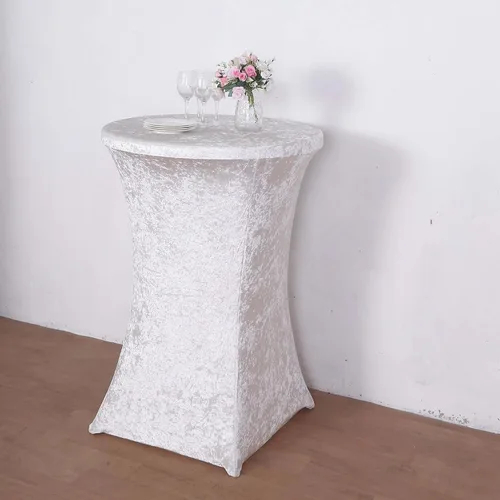 Miniatura 15 de Efavormart - Funda para mesa de cóctel, color beige