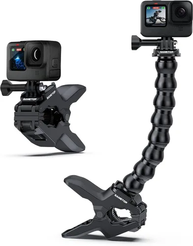 Jaws soporte flexible con pinza, con cuello de cisne adaptable para cámaras Gopro Hero 5, 4, Session, 3+, 3, 2, 1