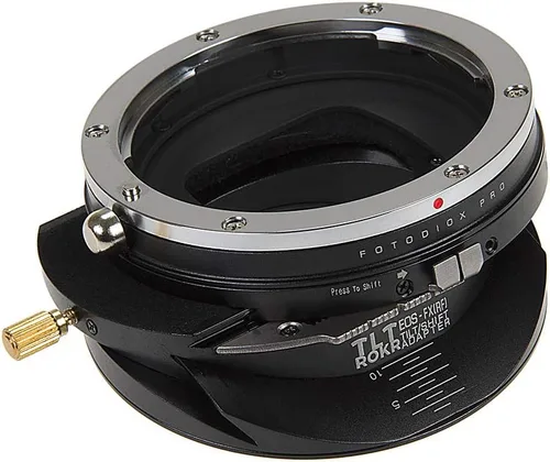 Miniatura 3 de Fotodiox Pro TLT ROKR - Adaptador de montaje de lente inclinación/cambio para lentes Canon EOS (EF) D/SLR a cuerpo de cámara sin espejo Fujifilm
