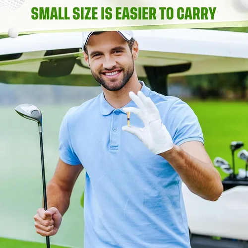 Miniatura 3 de Mudder Camisetas de golf a granel de bambú de madera para hombres, accesorios de pelotas de madera multicolor