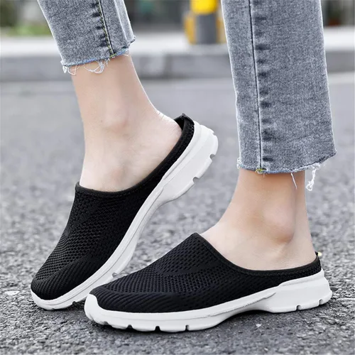 Miniatura 6 de ChicWind - Zapatillas de malla transpirable para mujer, estilo alpargatas, con espalda abierta, sin cordones