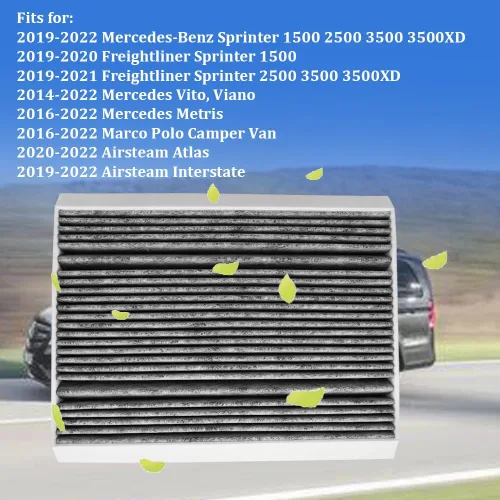Miniatura 2 de Filtro de aire de cabina A4478300000 9108301100 para Mercedes Sprinter 1500 2500 3500 4500 Van Freightliner Sprinter 1500 2500 3500 Van Airsteam
