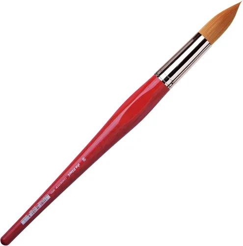 Miniatura 383 de da Vinci Watercolor Series 5580 CosmoTop Spin Pincel de Pintura, Redondo Sintético con Mango Rojo