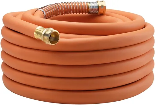 Miniatura 11 de Wiseflow Leader Hose Manguera de agua resistente de 3 x 5/8 pulgadas con accesorios de latón macho a hembra, extensor de manguera corta para carrete