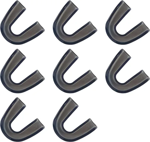 Miniatura 7 de Boquilla multicolor deportiva para adultos, 8 unidades de protectores bucales, armadura de dientes de encías para boxeo, baloncesto, hockey, karate