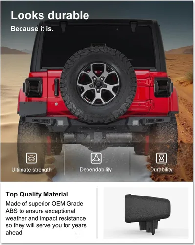 Miniatura 5 de Kiwi Master Tercera luz de freno LED para Jeep Wrangler JL/4xe 2018-2026 Accesorios Tercera luz de freno de montaje alto