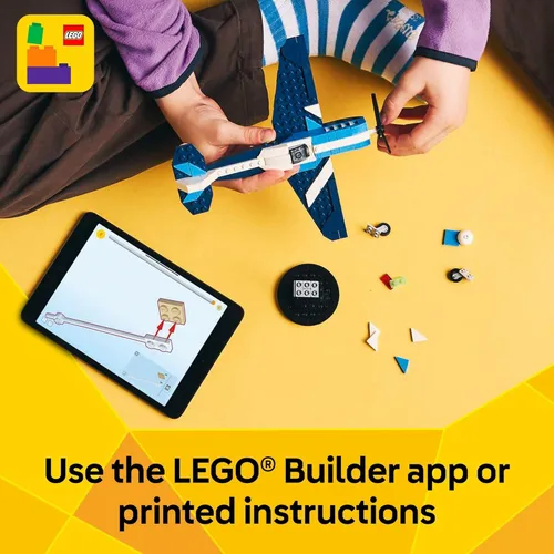 Miniatura 6 de LEGO Creator 3 en 1 Avión de Carrera de Aviones Juguete - Juguete de Construcción con 3 Opciones de Construcción, Avión, Avión de Caza o Helicóptero