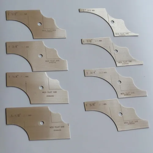 Miniatura 22 de RIVERWELD Juego de Calibradores de Soldadura de Filete de 7 Piezas Calibrador MG-11 Rl Calibradores de Profundidad Prueba de Inspección de Soldadura