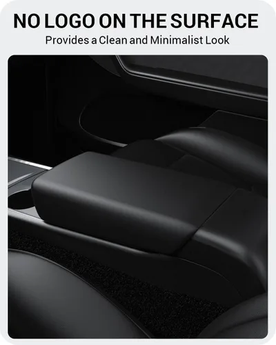 Miniatura 7 de BASENOR Funda para consola central mejorada para Tesla Modelo Y Modelo 3, funda de reposabrazos de TPU antideslizante, accesorios interiores