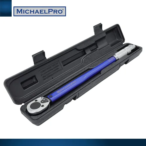 Miniatura 6 de MichaelPro Llave dinamométrica de clic de 1/2 pulgada, 10-150 ft-lb, doble dirección, ± 4% de precisión, cabezal de trinquete reversible, llave