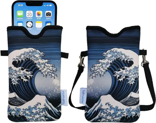 Miniatura 49 de Tainada Funda Estuche Bolsa de Neopreno para Teléfono para Hombres y Mujeres con Correa Cruzada/Cordón para el Cuello para iPhone 17/16/15 Pro Max