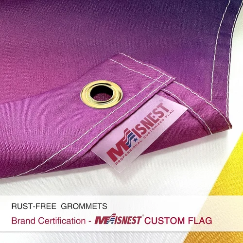 Miniatura 5 de Bandera personalizada de doble cara de 3 x 5 pies – Banderas personalizadas para exteriores – Diseña tu propio logotipo/imagen/foto/texto