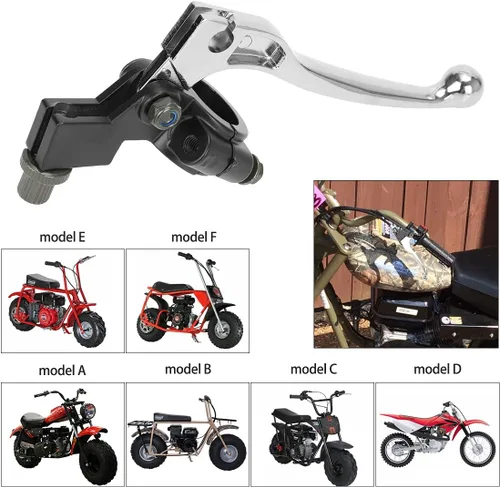 Miniatura 4 de FVRITO Manija de freno izquierda Palanca de embrague para 98cc 196cc 6.5HP 5.5HP Coleman CT200U BT200X Trail 200 CC100X CT100U Baja Motovox Mini