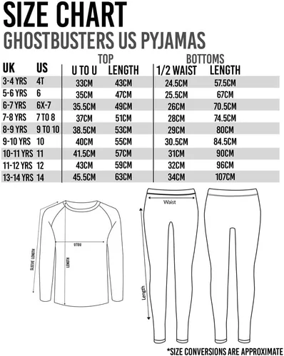 Miniatura 2 de Ghostbusters Pijama para niños con estampado de monstruos gris de longitud larga