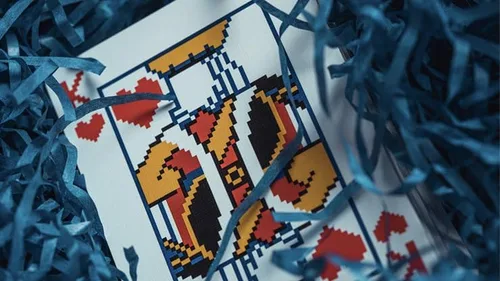 Miniatura 2 de MJM Surprise Deck V5 (azul) naipes por Bacon Playing Card Company