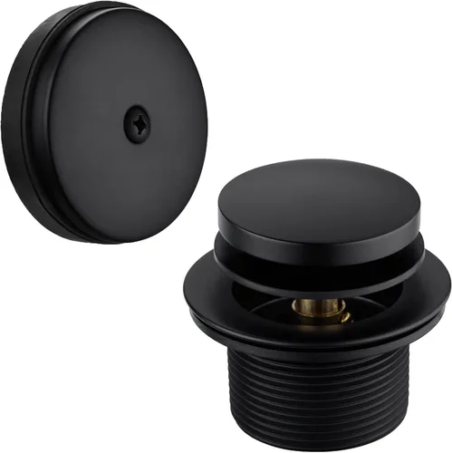 Miniatura 9 de BESTILL Kit de conversión de desagüe de bañera con punta de punta con placa frontal de desbordamiento, oro cepillado