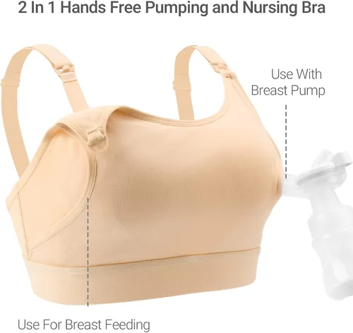 Miniatura 2 de Momcozy Brasier de bombeo con manos libres, brasier de lactancia ajustable para sostener bomba
