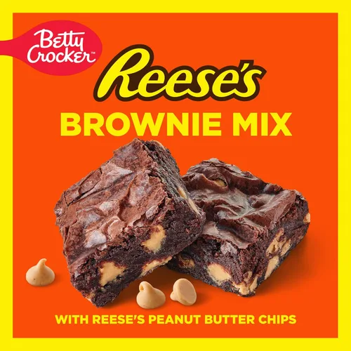 Miniatura 4 de Betty Crocker Reese's Brownie Mix con chips de mantequilla de maní Reese's, 16 onzas