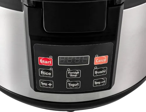 Miniatura 3 de Calentador de arroz eléctrico, calentador de arroz comercial de acero inoxidable resistente, con ajustes de temperatura, olla de arroz, calentador