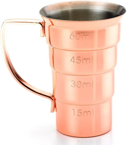 Miniatura 4 de Barfly M37108CP Jigger, 2 onzas, cobre con mango