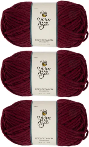 Miniatura 12 de Hilo Yarn Bee súper voluminoso para crochet y tejer – Rollo suave – 92,4 metros de hilo 100% poliéster para crochet, mantas, sombreros y más
