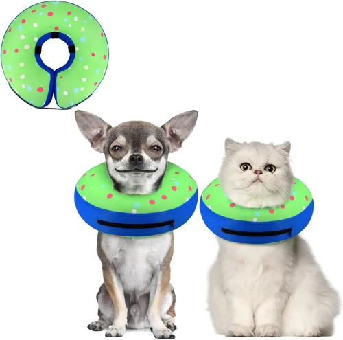 Miniatura 15 de Supet Cono Inflable para Perro para Perros Grandes, Medianos y Pequeños, Collar de Cono Suave para Perros y Gatos, Collar EC para Cuello de Perro