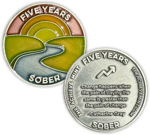 Miniatura 33 de Ficha sobria de 8 meses Chip sobrio de ocho meses Regalo no AA, medallones no religiosos para hombres y mujeres que celebran la sobriedad