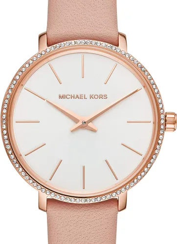 Miniatura 4 de Michael Kors Reloj mini Pyper de acero inoxidable de dos manos para mujer MK1041 - Reloj de acero inoxidable de dos manecillas
